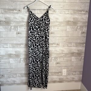 ROXY Monochrome Patterned Maxi Dress